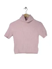 SHEIN タートルネック 半袖 ニット 25091026