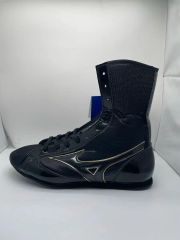 MIZUNO ミズノ ボクシングシューズ ブラックxゴールドエナメル 27cm
