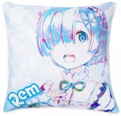 [중고] 쿠션 커버 필로우 케이스 (캐릭터) 렘 & 램 Ani-Art 풀 컬러 쿠션 커버 [Re : 처음부터 시작하는 이세계 생활 Memory Snow]