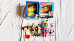 토이 스토리 리틀 그린 맨 시계, mr.potato head 마사지, 미키 마우스 & 고스트 버스터 & superman & 더피 오리 피규어 _34