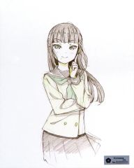 [중고] 잡화 쿠로사와 다이아 F6 아트 보드 [러브라이브! 선샤인!! 5주년 전시회 -Pieces of Aqours-]