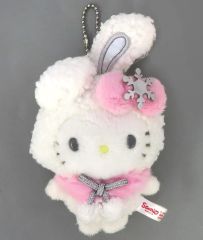 美品✨ハローキティ 雪うさぎ ラムネ＆マスコットキーホルダー - メルカリ