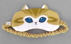 [중고] 아이 마스크 고양이 귀 첨부 아이 마스크 나이트 케어 아소트 [이치 반 쿠지 mofusand 냥코들과 파자마 파티] E상