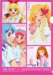 【中古】クリアファイル 集合(ピンク) A4クリアファイル 「Blu-ray アイカツ!シリーズ 5thフェスティバル!! Day 2」 対象店舗購入特典