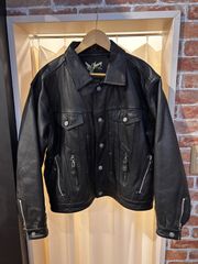 EDWIN レザージャケット DOGMA JACKET L 黒 オーバーサイズ - メルカリ