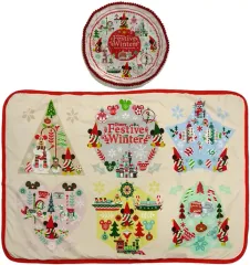 【中古】クッション・抱き枕・本体 ミッキーマウス クッション＆ブランケット 「ディズニー Winter Festival 2021」 東京ディズニーリゾート限定