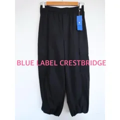 【新品】BLUE LABEL CRESTBRIDGE　ブルーレーベルクレストブリッジ　38    ブラック　黒　2023-2024年製　定価26400円　カジュアル　裾ゴム　送料込み   6466626のサムネイル