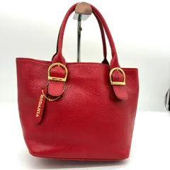 RODANIA ロダニア トートバッグ ハンドバッグ レッド 赤 レザー 美品