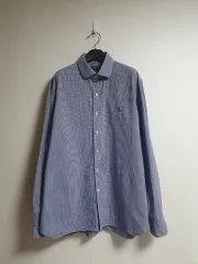 POLO RALPH LAUREN (ポロラルフローレン) ブルー ギンガム CHECK シャツ 105