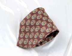 美品】イヴ・サンローラン ネクタイ アイボリー YSLロゴ ストライプ 