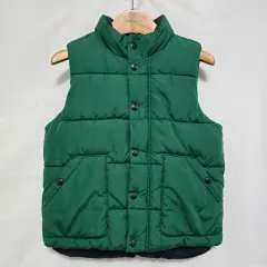 ベイビーギャップ グリーン キルティング ダウン ベスト キッズ 4-5歳 1110