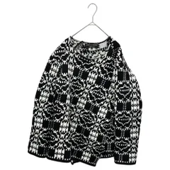 COMME des GARCONS HOMME PLUS(コムデギャルソンオムプリュス) 21AW Twisted Jacquard Knit 捻じれ ジャガード ニット PH-N010 S ブラック×ホワイトのサムネイル