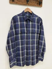 Polo ポロ ラルフローレン ツーポケット ブルー COLOR コットン CHECK シャツ