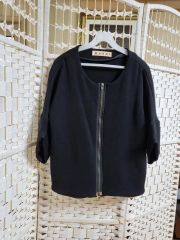 MARNI ノーカラージャケット 半袖 グリーンー系 - メルカリ