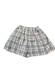 (日本) キッズ チェック柄 冬 ハーフパンツ 135-145 新品