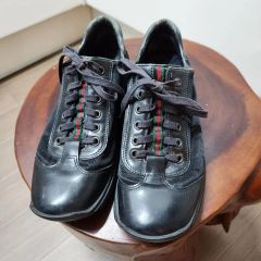 値引不可】GUCCI シェリーライン スニーカー 黒 9 - メルカリ