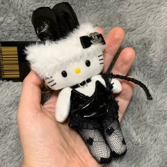 ハローキティ 景品 ぬいぐるみ キーホルダー バニー 黒キティ レア 