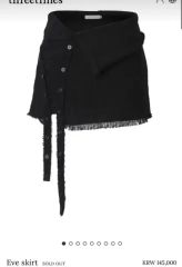 threetimes Eve skirt black シズニルック - メルカリ