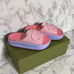 きっき様 専用新品GUCCI インターロッキングG 厚底 サンダル ラバー 35