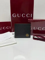 正規品 GUCCI グッチ GG マーモント リング 財布 ブラック
