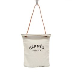 HERMÈS✨エルメス リネンショルダーバッグ ベージュ トートバッグ レア 