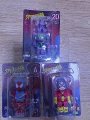 未開封 ハッピーくじ MARVEL(マーベル) ベアブリック(ベアブリック) スパイダーマン ヴェノム 3種 まとめのみ