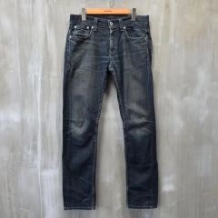 LOUNGE LIZARD黒BLacKスキニーデニム鬼ヒゲ オイル加工 - メルカリ