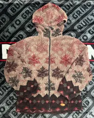 WOOLRICH(ウールリッチ) フリース ジップアップ フーディ ジャケット レッド