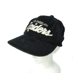 ヴィンテージ VINTAGE THE CORD 80s～ レイダース キャップ コーデュロイ 黒 ブラック のサムネイル