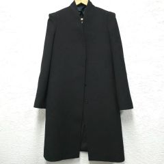 GIVENCHY ロングコート ブラック Uロック カットアウト シャドーロゴ