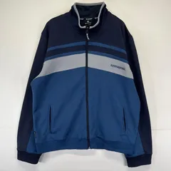 古着 コンバース CONVERSE ジャケット トラックジャケット ジャージ フルジップ ワンポイントロゴ XL  グレー系 メンズ