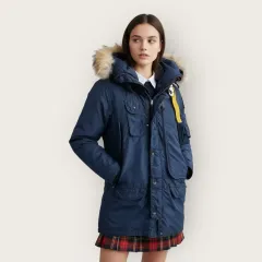 S/ PARAJUMPERS ライトネイビー コディアック ファー ダウンジャケットのサムネイル