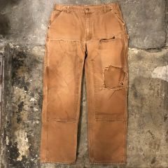 希少色Carhartt ダブルニーパンツ 34 X 30 オリーブグリーンUSA - メルカリ