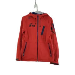 J6157 le coq sportif ルコックスポルティフ レディース 85 レッド 起毛 WHO フード ジャケット