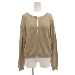 マックスマーラ ウィークエンドライン MAX MARA WEEKEND LINE カーディガン ニット L 長袖 ウール カシミヤ混 クルーネック ベージュ /AEのサムネイル