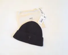 アミ AMI ビーニー 帽子 カシミア DARK コーヒー 正規品のサムネイル
