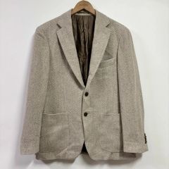 J7111 美品 リングヂャケット 近年モデル絹麻サマージャケット グレー