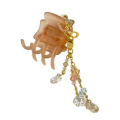 ComplexBIZ(コンプレックスビズ) アクセサリー美品  - ライトピンク×ゴールド×マルチ ヘアクリップ/フラワー(花)/ビーズのサムネイル
