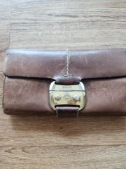 ⭐︎saranam⭐︎ダークブラウン レザー 長財布 - メルカリ