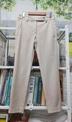 新品 定価23万ブルネロクチネリ ラムレザー切替ストレッチパンツ 40 