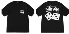 STUSSY DICE 半袖 Tシャツ ブラック