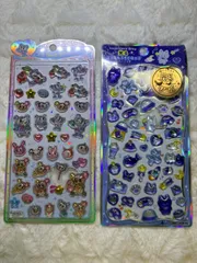 残りわずか‼️※期間限定セール中【2点セット】クラックス　うるちゅるポップシール　エンジェルブルー2、光るジュエルプチドロップシール　ほしぞらどろっぷ