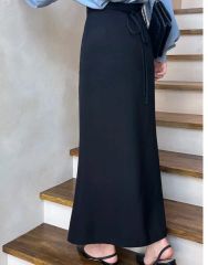 NOBLE♡ヘムフレアマキシスカート ブルーsize38 - メルカリ