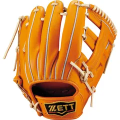 zett(ゼット) 硬式グラブ(プロステイタス)2502 野球ソフトグラブ 硬式 (bprog261q-5632)26SS、オレンジ/パステルB