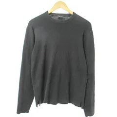 ジョセフオム JOSEPH HOMME セーター コットン ニット カットソー 長袖 クルーネック 46 黒 ブラックのサムネイル