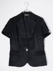 BURBERRY LONDONバーバリー ロンドン 日本製 メタルボタン レーヨンコットンリネン 半袖サマージャケット【40】【LJKA78377】のサムネイル