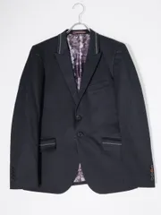 PS Paul Smithピーエス ポールスミス 日本製 裏地コイン柄 ステッチデザイン ドレステーラードジャケット【M】【MJKA78811】