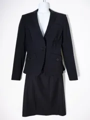 BURBERRY LONDONバーバリー ロンドン 日本製 サマーウールジャージーセットアップスーツ ジャケットスカート【36】【LSTA78479】