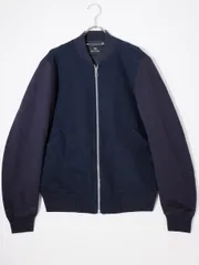 PS Paul Smithピーエス ポールスミス コットンナイロンジャージー MA-1ブルゾン ジャケット【M】【MJKA75626】