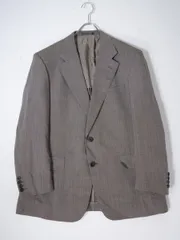 BURBERRY LONDONバーバリー ロンドン 大きいサイズ 日本製 羊毛サマーウール 掠れチェック2Bテーラードジャケット【100-94-170 BB5】【MJKA77535】のサムネイル